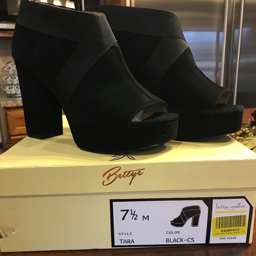 Suede Block Heel